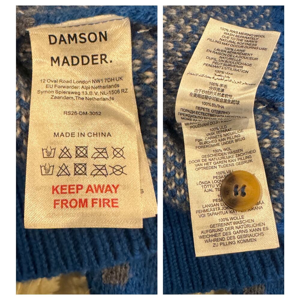 NEW Damson Madder Romily Wool Cardigan Size US/10 - Picture 10 of 13